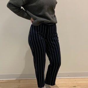 Banana Republic women’s pants, size 10, blue with white stripes